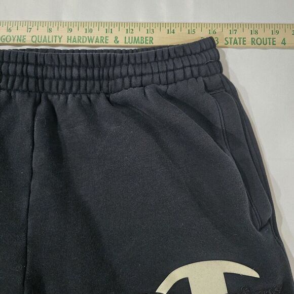 Champion X Timberland Joggers Size Large Black Big Logos Spellout - Picture 7 of 16